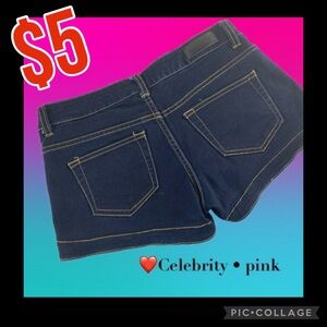 $5 item/ Celebrity pink dark wash jeans shorts